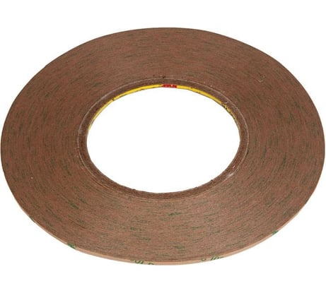 Двухсторонний скотч 3М ZeepDeep для монтажа тачскринов, черный, ширина 2 мм, длина 55 м 865370