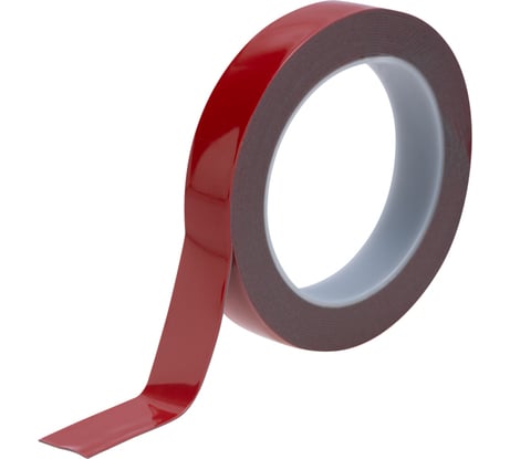 Двухсторонняя клейкая лента REXANT серый, на HBA акриловой основе, 20 мм, ролик 5 м 09-6020