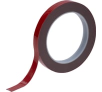 Двухсторонняя клейкая лента REXANT серый, на HBA акриловой основе, 12 мм, ролик 5 м 09-6012