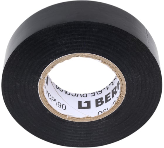 Изолента ПВХ BERNER  0,18ммx19ммx20 м чёрная, германия 49574
