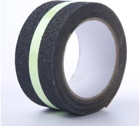 Противоскользящая лента Safetygrip anti slip tape, крупная зернистость 60 grit,50мм х 18.3 м, цвет: черный с фотолюминесцентной полосой PVC-AST-50X18-FOTOLINE