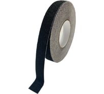 Противоскользящая лента Safetygrip anti slip tape, крупная зернистость 60 grit, 25 мм х 18.3 м, цвет: черный PVC-AST-25X18-BLA