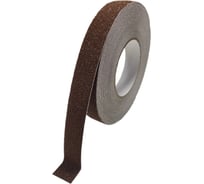 Противоскользящая лента Safetygrip anti slip tape, крупная зернистость 60 grit, 25 мм х 18.3 м, цвет: коричневый PVC-AST-25X18-BRN