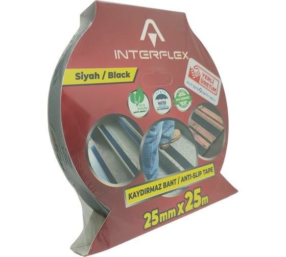 Противоскользящая лента Interflex ANTISLIP EK2911 25 мм, 25 м, черная 4146602525