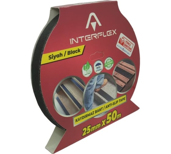 Противоскользящая лента Interflex ANTISLIP EK2911 25 мм, 50 м, черная 4146602550