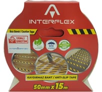 Противоскользящая лента Interflex ANTISLIP ZK2911 50 мм, 15 м, черно-желтая, зебра 4176605015