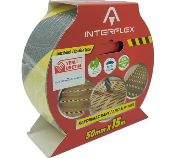 Противоскользящая лента Interflex ANTISLIP ZK2911 50 мм, 15 м, черно-желтая, зебра 4176605015