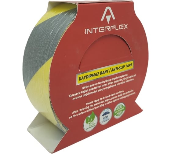 Противоскользящая лента Interflex ANTISLIP ZK2911 50 мм, 15 м, черно-желтая, зебра 4176605015