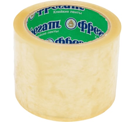 Клейкая прозрачная лента Фрегат усиленная, 75 мм, 60 м, 45 мкм С756045