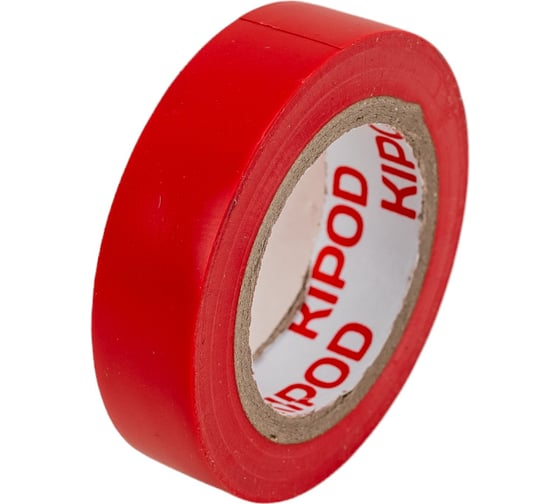 Изоляционная лента KIPOD 15мм х 10м, красная 006510002