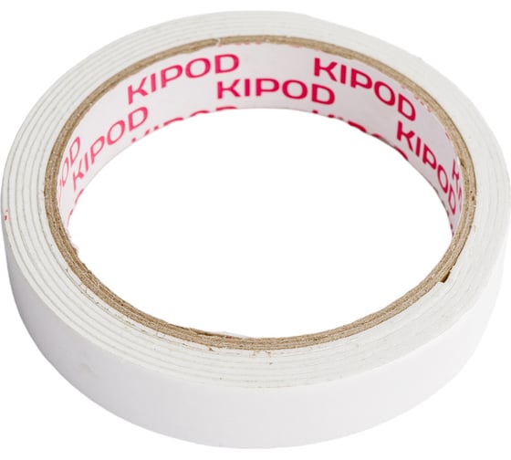 Двухсторонняя лента KIPOD на вспененной основе 19мм х 1,5м 006507001