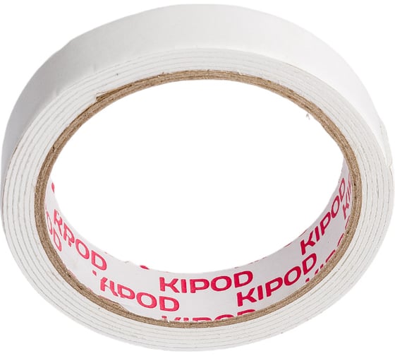 Двухсторонняя лента KIPOD на вспененной основе 19мм х 1,5м 006507001