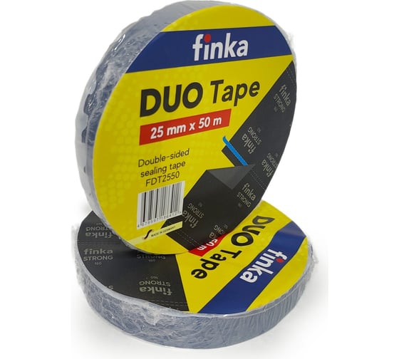 Клейкая лента Finka DUO Tape 25mmx50m FDT2550