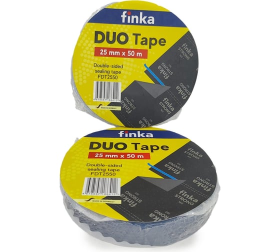 Клейкая лента Finka DUO Tape 25mmx50m FDT2550