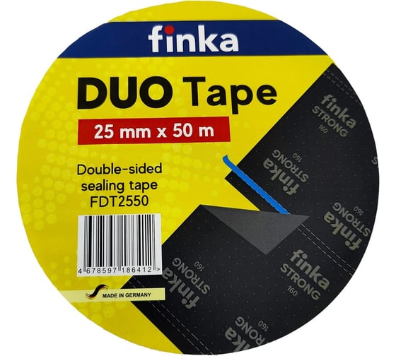 Клейкая лента Finka DUO Tape 25mmx50m FDT2550