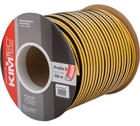 Уплотнитель KIM TEC D-100 коричневый 8х9 мм 11590139