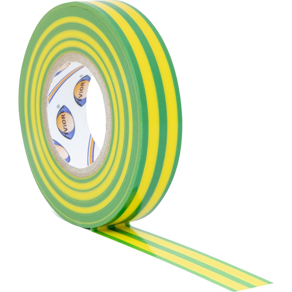 Изолента ПВХ Aviora 15 мм x 20 м желто-зеленая 305-059 - выгодная цена ...