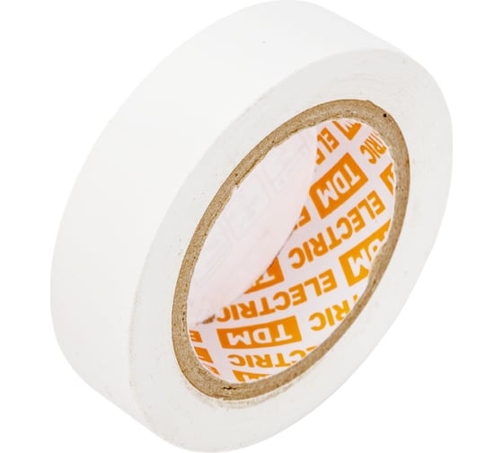 Изолента ПВХ TDM 0.13х15 мм белая 10 м SQ0526-0021 1