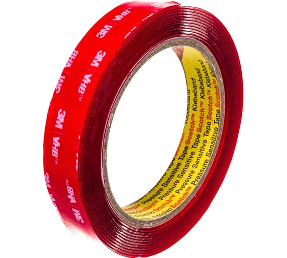 Монтажная двусторонняя лента 3M VHB 4910F прозрачная,19 мм x 3 м 7000072294
