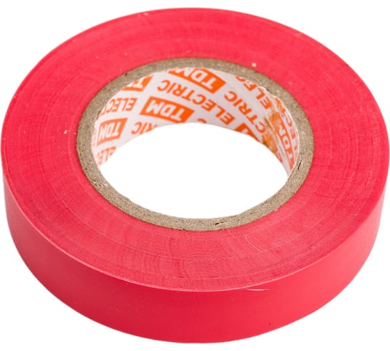Изолента ПВХ TDM ELECTRIC 0.13х15 мм красная 20 м SQ0526-0013