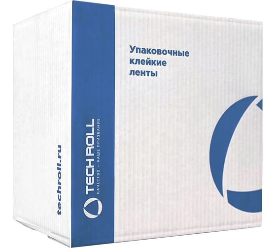 Клейкая лента Techroll 48 мм x 132 м 40 мкм прозрачный 4752 метра 36 шт. ш/к_868101281014