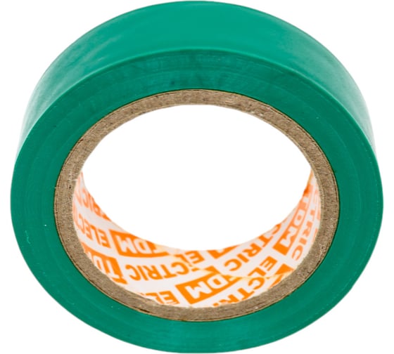 Изолента ПВХ TDM ELECTRIC 0.13х15 мм зеленая 10 м SQ0526-0024