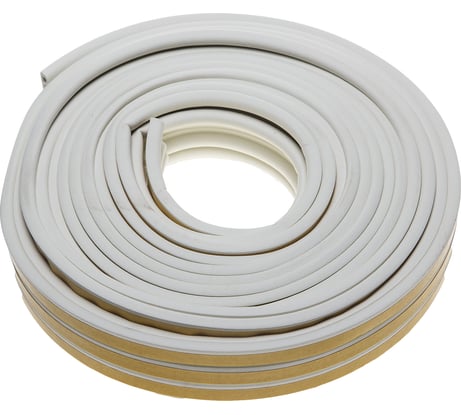 Самоклеящийся уплотнитель Зубр резиновый профиль P белый 16 м 40922-016
