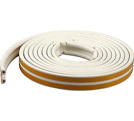 Самоклеящийся уплотнитель Зубр резиновый профиль P белый 6 м 40922-006