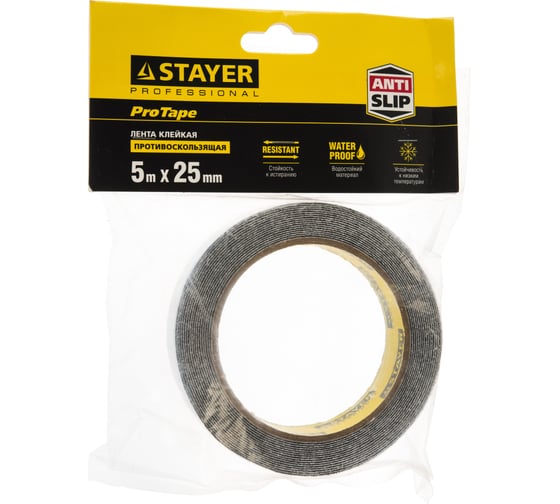 Клейкая противоскользящая лента STAYER "Profi" 25 мм х 5 м 12270-25-05