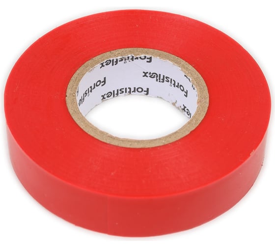 Изолента ПВХ Fortisflex 15x0.13 мм, 20 м, красный 90807