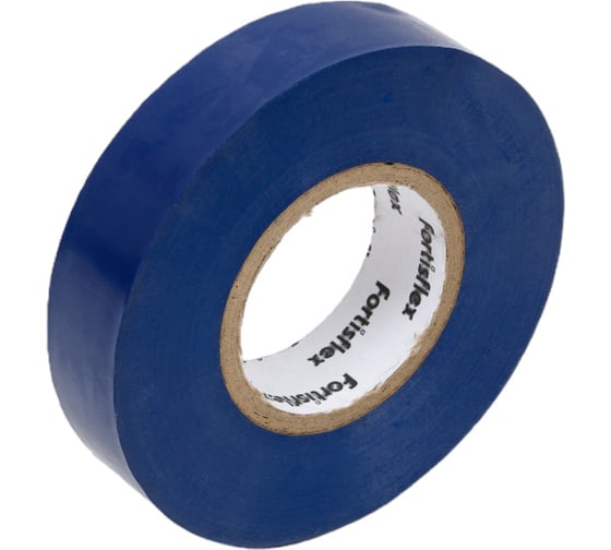 Изолента ПВХ Fortisflex 15x0.13 мм, 20 м, синий 90808