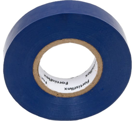 Изолента ПВХ Fortisflex 15x0.13 мм, 20 м, синий 90808