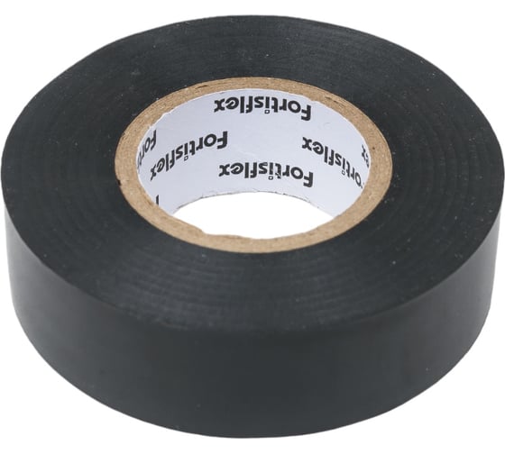 Изолента ПВХ Fortisflex 19x0.13 мм, 20 м, черный 90816
