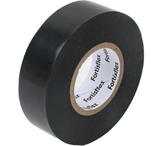 Изолента ПВХ Fortisflex 19x0.13 мм, 20 м, черный 90816