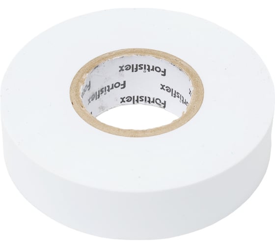 Изолента ПВХ Fortisflex 19x0.13 мм, 20 м, белый 90811
