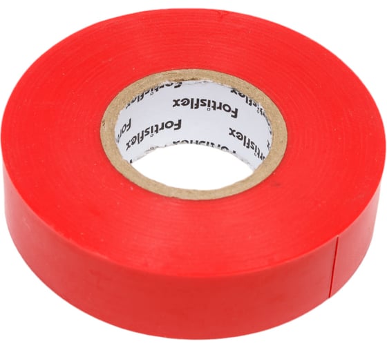 Изолента ПВХ Fortisflex Heavy Duty 19x0.18 мм, 20 м, красный 90821