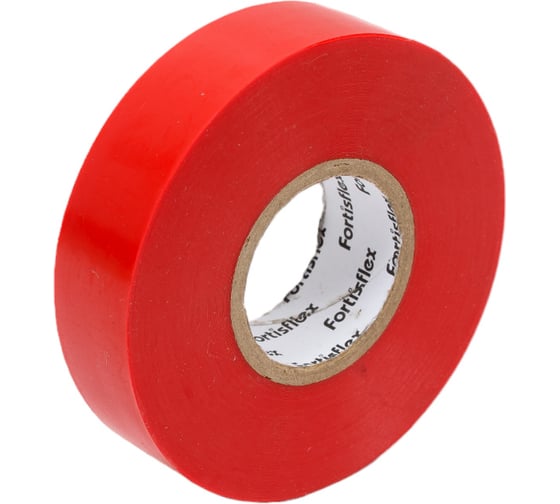 Изолента ПВХ Fortisflex Heavy Duty 19x0.18 мм, 20 м, красный 90821