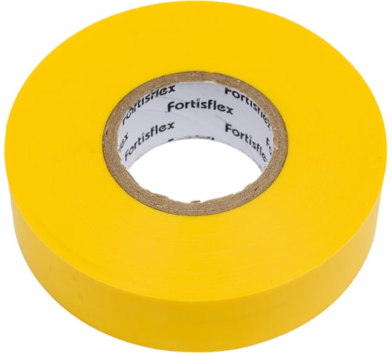 Изолента ПВХ Fortisflex Heavy Duty 19x0.18 мм, 20 м, желтый 90819