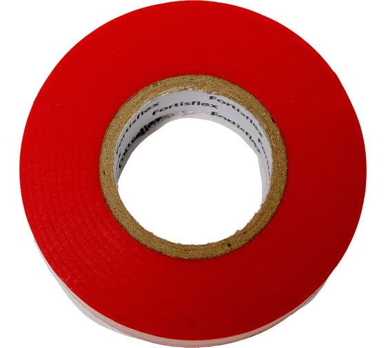 Изолента ПВХ Fortisflex 19x0.13 мм, 20 м, красный 90814