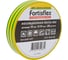 Изолента ПВХ Fortisflex 15x0.13 мм, 20 м, желто-зеленый 90810 1