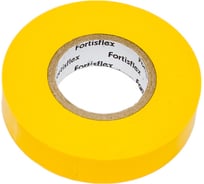 Изолента ПВХ Fortisflex 15x0.13 мм, 20 м, желтый 90805