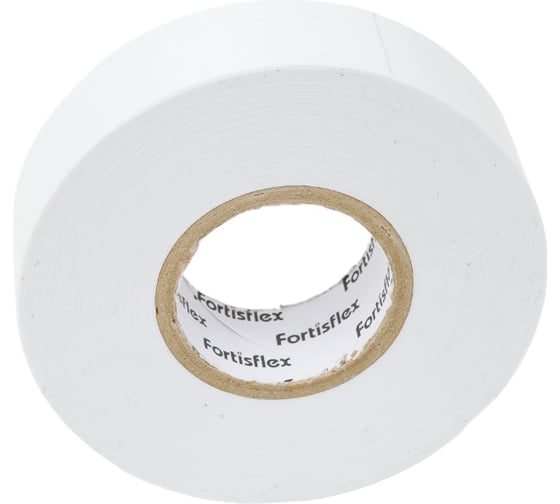 Изолента ПВХ Fortisflex Heavy Duty 19x0.18 мм, 20 м, белый 90818