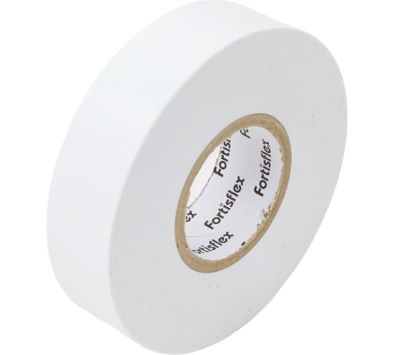 Изолента ПВХ Fortisflex Heavy Duty 19x0.18 мм, 20 м, белый 90818