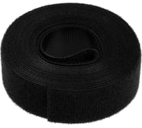 Лента-липучка для проводов ТУНДРА 3000x20x1,5 мм, цвет черный, 1 шт. 9579992