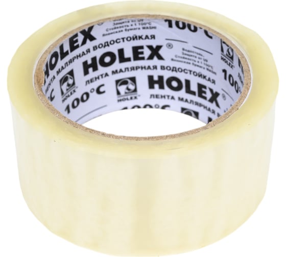 Лента клейкая упаковочная Holex прозрачная, 48 мм, 66 м, 42 мкм 6 штук HAS-896527