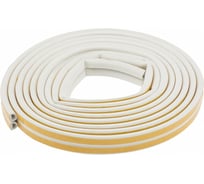 Уплотнитель СИБРТЕХ 6 м, профиль D, белый Р 93935