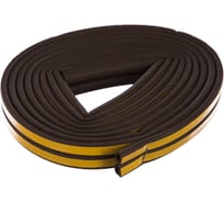 Уплотнитель СИБРТЕХ 6 м, профиль D, коричневый Р 93939