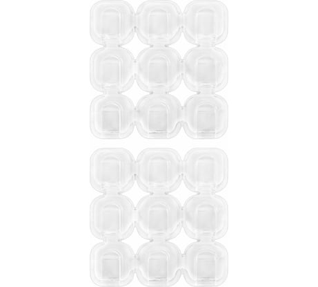 Крючки самоклеящиеся для гирлянд и проводов LAIMA 1,5x1,5 см, Комплект 18 шт., Home, 608795