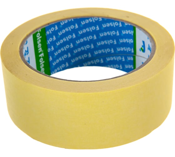 Малярная лента FOLSEN желтая, 60C, 38мм x 35м 0213538