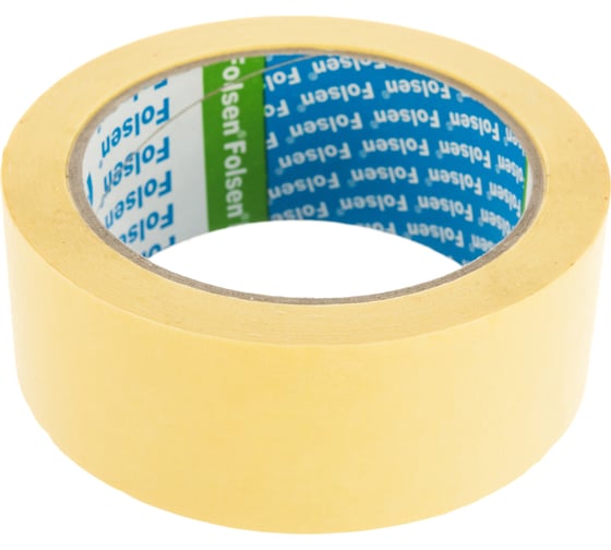 Малярная лента FOLSEN желтая, 60C, 38мм x 35м 0213538